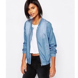ASOS vila lightwash denim bomber